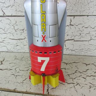 Solar X 7 S - X7 Space Ship Rocket Tin Toy Rare Vintage T.  N Nomura Japan 3