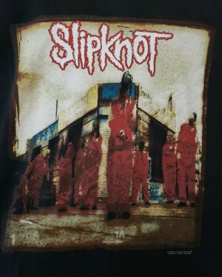 Vintage Slipknot Shirt XL Blue Grape Tag 1999 Red Jumpsuit (O) 2