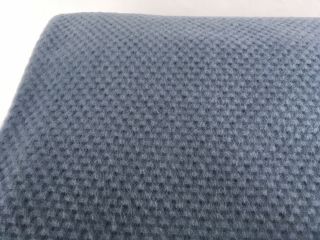VTG Ralph Lauren Thermal Acrylic Blanket Nylon Binding Edge Twin 66x90 RARE BLUE 2