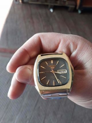 vintage rare seiko 5 automatic 7019 - 5000 21 jewels watch montre uhren 2
