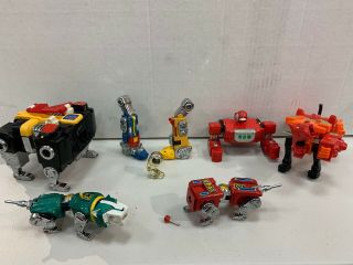 Vintage Diecast Voltron Green Lion And Red Voltron Parts View Pictures 1980’s