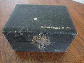 Vintage Watchmaker Uhrmacher Tool Rudolf Flume Poising Vice w/box stamped Omega 2