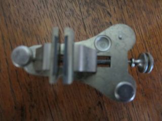 Vintage Watchmaker Uhrmacher Tool Rudolf Flume Poising Vice w/box stamped Omega 5