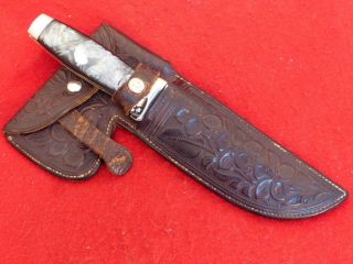 Case XX 1920 - 40 Pyremite knife axe as set w/ RARE tooled sheath 8