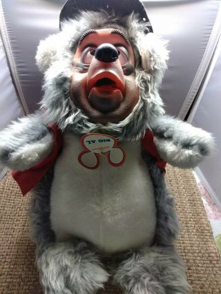 Disney Vtg Big Al Bear Plush Figure Doll Rubber Face Country Bear Jamboree