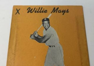 VINTAGE 1958 WILLIE MAYS SAN FRANCISCO GIANTS HIRES ROOT BEER TEST BASEBALL CARD 6