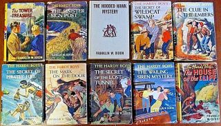 10 Hardy Boys Stories Series Books Franklin W.  Dixon 1 1927 To 36 1956 Vintage