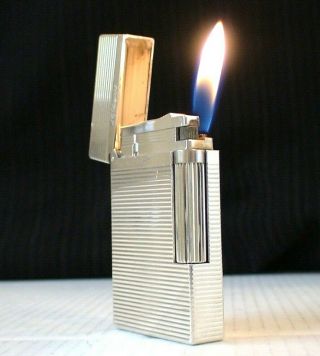 Briquet Ancien St Dupont Line 2 - Vintage Gas Lighter Feuerzeug Accendino