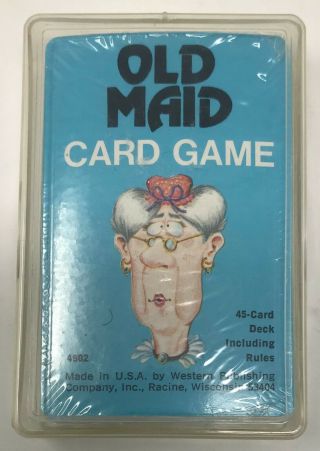 Vintage Old Maid Card Game 45 Card Deck Western Publishing 4902