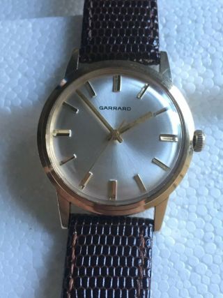 VINTAGE GARRARD 9ct 9 Carat.  375 SOLID GOLD MEN ' S WRISTWATCH NOT ENGRAVED 7