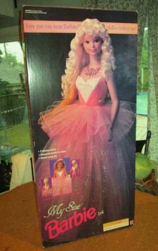 Barbie My Size Doll 1992 Mattel 2517 3 Feet Tall