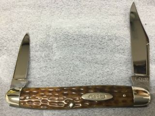 Case 06247 Green Bone Pocket Knife Pre 1920 Vintage Long Pull