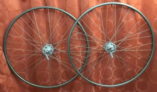 Vintage Campagnolo Nuovo Record High Flange Hub 19mm Clincher Hard Anodize 700c