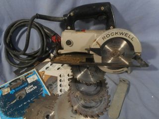 Vintage Type 1 Rockwell 314 Trim Saw 4 1/2 " Circular Saw Porter Cable Finish Saw