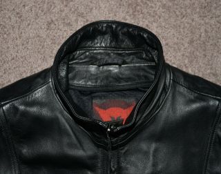 Vintage Dainese Leather Motorcycle Jacket EU 50 Black Red 2