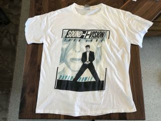 Vintage 1990 Sound,  Vision Tour David Bowie Concert T Shirt Size Xl