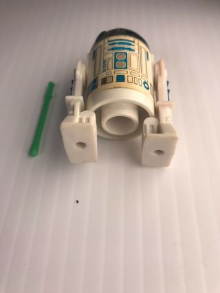 R2 - D2 Pop - Up Lightsaber Vintage Star Wars Figure 1985 Orig.  saber,  decal 3