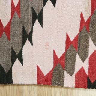 Vintage Antique Navajo Rug Weaving Blanket (64 x 35) Inches 7