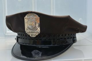 Vintage Schoolway School Bus Driver Hat Cap W/badge Obsolete Hales Corners Wi