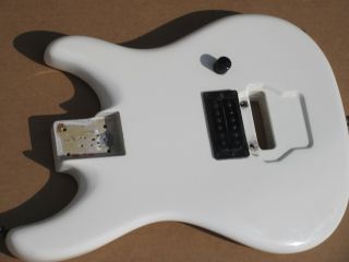 Vintage Peavey Nitro Guitar Body White With Pickup Electronics