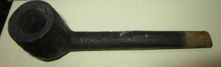 vintage Dunhill Shell rusticated billiard smoking pipe 2