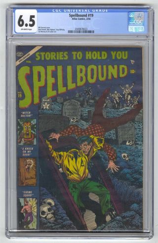 Spellbound 19 Cgc 6.  5 Vintage Marvel Atlas Comic Pre - Hero Horror Golden Age 10c