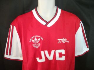 Vintage Arsenal Adidas 1987 League Cup Final shirt 2