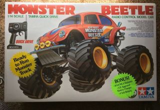 Tamiya Qd (quick Drive) 1/14th Scale Monster Beetle Nib Vintage Monster Truck
