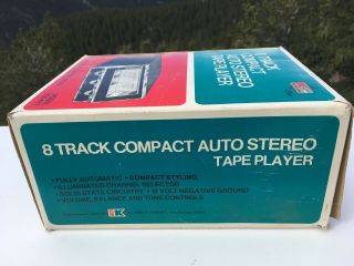 Vintage Kmart AUDIO 8 TRACK AUTO STEREO TAPE PLAYER 6