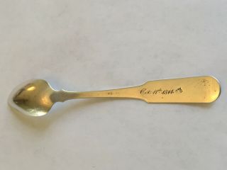 Theophilus Bradbury Coin Silver spoon - Newburyport,  MA - Circa 1810 4