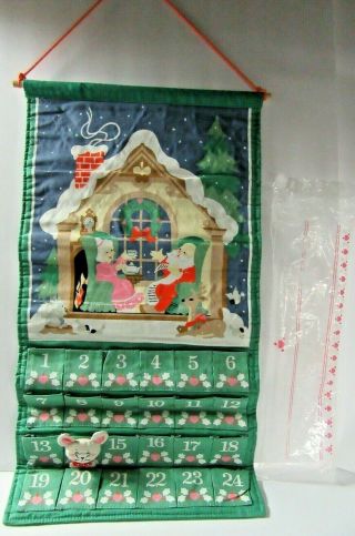 Avon 1987 Advent Calendar - In Package With Mouse - Vintage Christmas