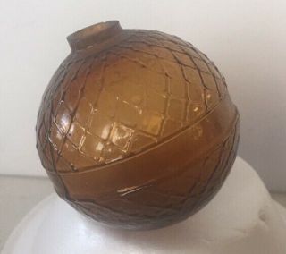 Amber Quilted Glass Target Ball
