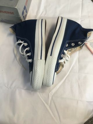 Deadstock Vintage Navy Converse All Star Blue Hi Made In USA Men’s 4/Women’s 6 4