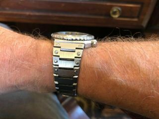 Vintage Rado Diver Quartz Watch 738.  9500.  4 Date Swiss Made E646/67.  1 2