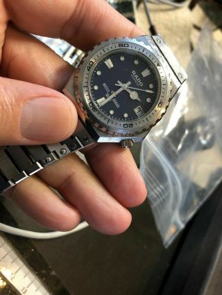 Vintage Rado Diver Quartz Watch 738.  9500.  4 Date Swiss Made E646/67.  1 3