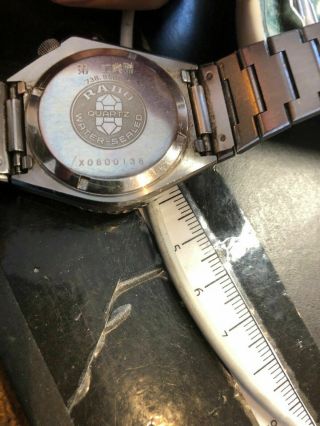 Vintage Rado Diver Quartz Watch 738.  9500.  4 Date Swiss Made E646/67.  1 5