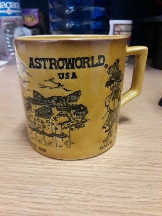 1970s Vintage Houston Astroworld Mug Marvel Mcfey Rare