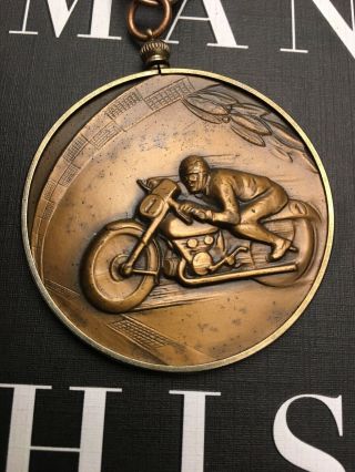 Vintage 1968 Springfield Motorcycle Club Trials Medal - Brimfield Massachusetts