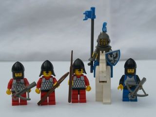 LEGO | 6059 | Vintage | CASTLE | Black Knights | Knights Stronghold | 5 mini fig 6