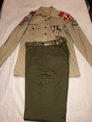 Vintage Boy Scout Eagle Uniform,  1980 