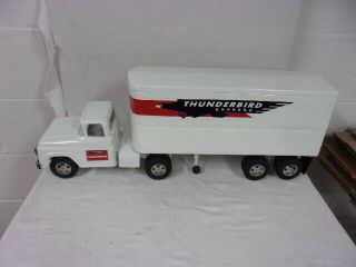 Vintage Tonka Thunderbird Express Semi Truck,  Trailer,  Restored