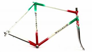 Vintage Racing Bike Villani Ultra Panto Columbus Lugged Steel Frame Set