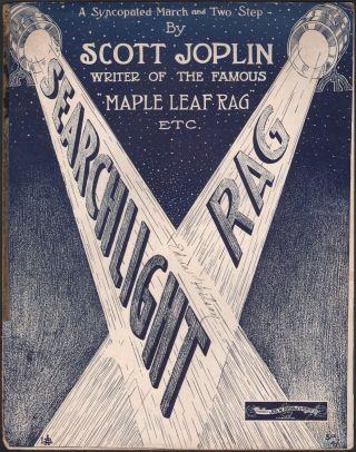 1907 Scott Joplin Searchlight Rag Antique Ragtime Piano Solo Rare Sheet Music
