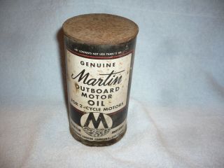 Vintage Martin Outboard Motor Oil For 2 Cycle National Pressure Cooker