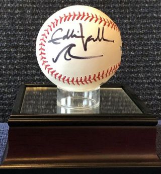 Eddie Vedder Signed Baseball W Rare Wave Sketch - Psa/dna Loa - Chicago Cubs