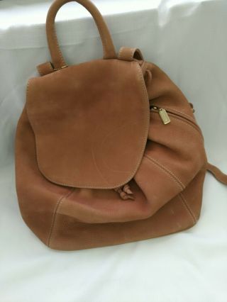 Vintage Coach Nubuc Sonoma Pebbled Leather Backpack Made In Italy M4e - 4934