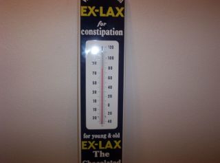 Vintage Ex Lax Thermometer 39 Inches High
