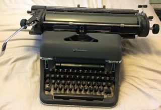 Vintage Olympia Sg1 Standard Vintage Typewriter Made Western Germany
