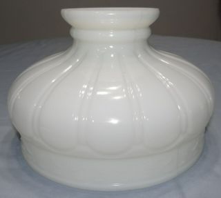 Coleman 10 " Opal White Milk Glass Oil Kerosene Lamp Shade Vtg Antique