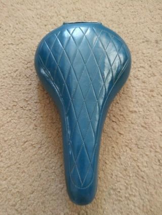 Mongoose Motomag Padded Seat Blue Old School Bmx Products Vintage Quilted